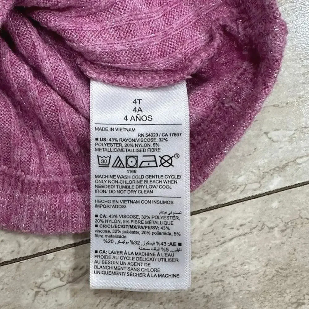 Old Navy Purple Ribbed Turtleneck 4T